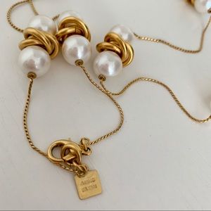 Anne Klein Knot and Pearl Necklace